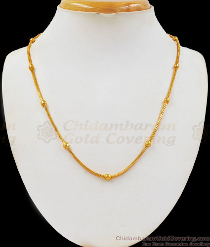 Buy Balls Design Gold Short Chain For Womens Fashions CHNS1080